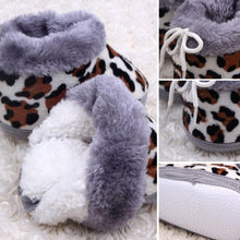 Hot Leopard Baby Kid Toddler Shoes Boys Girls Cotton Warm Anti-slip Boots NW