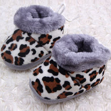 Hot Leopard Baby Kid Toddler Shoes Boys Girls Cotton Warm Anti-slip Boots NW