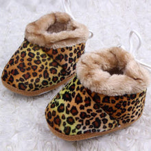 Hot Leopard Baby Kid Toddler Shoes Boys Girls Cotton Warm Anti-slip Boots NW