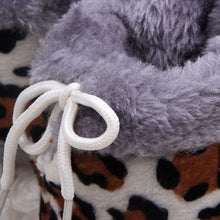 Hot Leopard Baby Kid Toddler Shoes Boys Girls Cotton Warm Anti-slip Boots NW