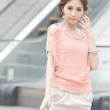Hot Women Batwing Sleeve Hollow Out Crochet Knit Knitwear Tops Sweater Blouse Pullover NW