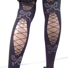 Hot Womens Lady Sexy Grid Lace Knee High Socks Black Floral Thigh-High Stockings NW