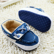 Infant Baby Boys Blue Soft Sole Crib Shoes Sneakers Size Newborn to 18 Months NW