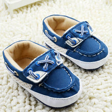 Infant Baby Boys Blue Soft Sole Crib Shoes Sneakers Size Newborn to 18 Months NW