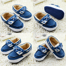 Infant Baby Boys Blue Soft Sole Crib Shoes Sneakers Size Newborn to 18 Months NW