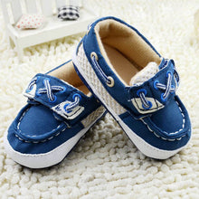 Infant Baby Boys Blue Soft Sole Crib Shoes Sneakers Size Newborn to 18 Months NW