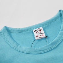 Infant Toddler Child Cartoon Print Baby Boy Girl Short Sleeve T-Shirt 2-7Y NW