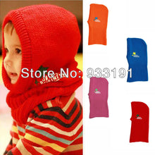 Infants Girls Kids Knit Crochet Warm Hat Cap Scarf Shawl Earflap Beanie ping NW