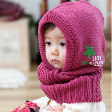 Infants Girls Kids Knit Crochet Warm Hat Cap Scarf Shawl Earflap Beanie ping NW