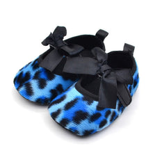 Infants Girs Princess Bowknot Ribbon Soft SoleCrib Shoe Leopard Prewalkers Shoes 0-18 M NW