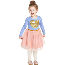 Kid Baby Girls Lace Party Dresses Long Sleeve 3D Heart Tulle Tutu Dress 2-7Y New NW