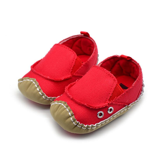 Kid Baby Shoes Canvas Infants Girl Toddler Soft Soled Anti-slip Crib Shoes 0-18M NW