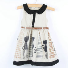 Kids Baby Girl Sleeveless Vest Tutu Dress Cartoon Animal Print Tulle Dress Wholesale NW