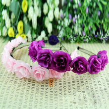 Kids Baby Girls Floral Flower Headwear Headbands Crown Wreath Hair Decor Hairbands NW