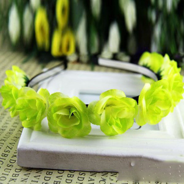 Kids Baby Girls Floral Flower Headwear Headbands Crown Wreath Hair Decor Hairbands NW