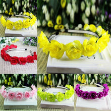Kids Baby Girls Floral Flower Headwear Headbands Crown Wreath Hair Decor Hairbands NW
