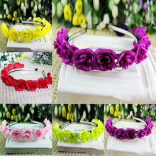 Kids Baby Girls Floral Flower Headwear Headbands Crown Wreath Hair Decor Hairbands NW