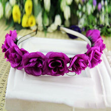 Kids Baby Girls Floral Flower Headwear Headbands Crown Wreath Hair Decor Hairbands NW