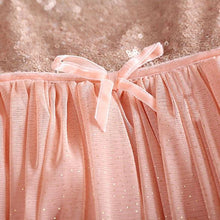 Kids Baby Girls One Piece Dress Ruffled Sleeve Sequins Pleated Dresses 1-5 Years NW