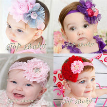 Kids Baby Hair Decor Flowers Pearl Headband Toddler Girl Hairbands Hair Band Headdress NW