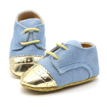 Kids Baby Laces Crib Shoes Anti-Slip Prewalkers Casual Canvas PU Shoes 0-18M NW