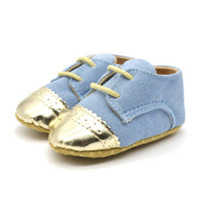 Kids Baby Laces Crib Shoes Anti-Slip Prewalkers Casual Canvas PU Shoes 0-18M NW