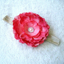 Kids Girl Baby Infant Big Flower Rose Rhinestone Headbands Hair Bow Band Headwear NW