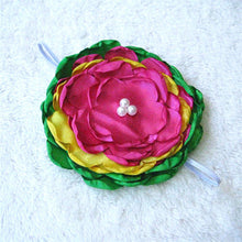 Kids Girl Baby Infant Big Flower Rose Rhinestone Headbands Hair Bow Band Headwear NW