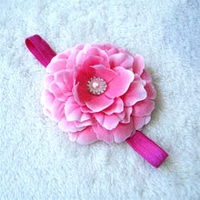 Kids Girl Baby Infant Big Flower Rose Rhinestone Headbands Hair Bow Band Headwear NW