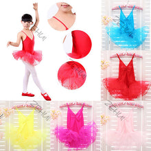 Kids Girl Ballet Dancewear Tranning Dance Skirt Tutu Strap Dress Leotard 3-12Y NW