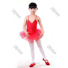 Kids Girl Ballet Dancewear Tranning Dance Skirt Tutu Strap Dress Leotard 3-12Y NW