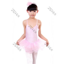 Kids Girl Ballet Dancewear Tranning Dance Skirt Tutu Strap Dress Leotard 3-12Y NW