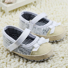 Kids Girls Bowknot Bling Sequin Baby Shoes Infant Prewalker Toddler Crib Shoes NW