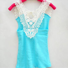 Kids Girls Crochet Hollow Out Floral Tops T Shirts Vest T-shirts Candy Color 0-3 Years NW