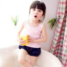 Kids Girls Crochet Hollow Out Floral Tops T Shirts Vest T-shirts Candy Color 0-3 Years NW