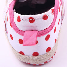 Kids Girls Dot Bowknot Baby Shoes Soft Toddler Shoes PU Cotton Outdoor Shoes 0-12M NW
