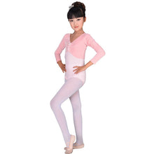 Kids Stretchy Leotard Gymnastics Ballet Dance Long Sleeve Bodysuit Leotard 4-13 Years NW