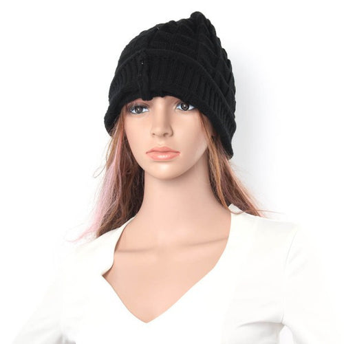 Knitted Hats for Mens Womens Baggy BeanieS Oversize Hat Ski Slouchy Chic Cap Skull NW