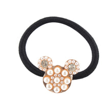 Korean Star Pearl Crystal Rhinestone Flower Headband Ponytail Holder Hair Rope Band Hairband NW