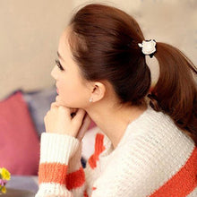 Korean Star Pearl Crystal Rhinestone Flower Headband Ponytail Holder Hair Rope Band Hairband NW