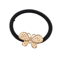 Korean Star Pearl Crystal Rhinestone Flower Headband Ponytail Holder Hair Rope Band Hairband NW
