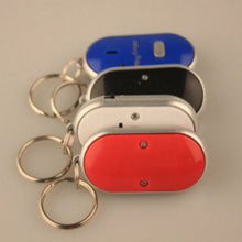 LED Anti-Lost Key Finder Locator Find Key Chain Whistle Sound Control NEW NW