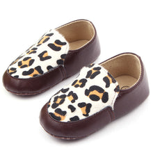 Leopard Print Toddler Baby Kids Girl Shoes Faux Leather Slip On Crib Shoes Prewalker 0-12M NW