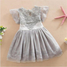 Lovely Baby Girl Lace Tutu Dress Hollw Out Dresses Kids Formal Wedding Party Clothes NW