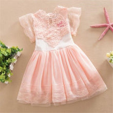 Lovely Baby Girl Lace Tutu Dress Hollw Out Dresses Kids Formal Wedding Party Clothes NW