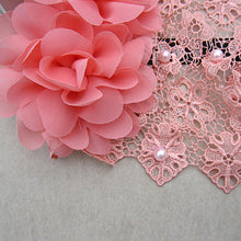 Lovely Baby Girls Kids Lace Hat Big Flowers Pearl Sewing Cap Headband Hair Wear Free ping NW