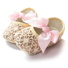 Lovely Baby Girls Princess Bowknot Shoes Toddler Soft Soled Anti-slip Crib Shoes 0-12M NW