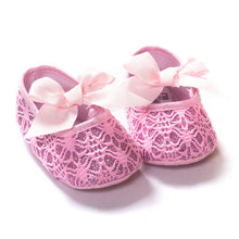 Lovely Baby Girls Princess Bowknot Shoes Toddler Soft Soled Anti-slip Crib Shoes 0-12M NW