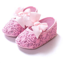 Lovely Baby Girls Princess Bowknot Shoes Toddler Soft Soled Anti-slip Crib Shoes 0-12M NW