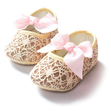 Lovely Baby Girls Princess Bowknot Shoes Toddler Soft Soled Anti-slip Crib Shoes 0-12M NW